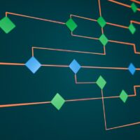 red visual de flujo de trabajo