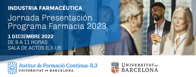 IL3-UB · Jornada Presentación Programa Farmacia 2023