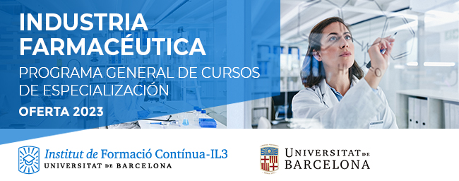 IL3-UB · Cursos de especialización para la Industria Farmacéutica