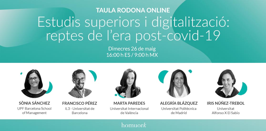 Estudis superiors i digitalització: reptes de l’era post-Covid-19.