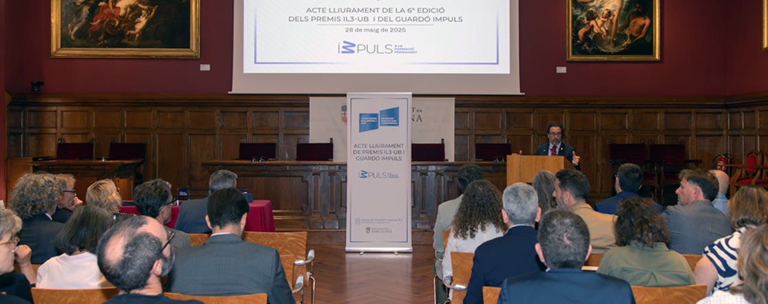 Los premios IL3-UB reconocen la innovación y el compromiso social en la formación permanente